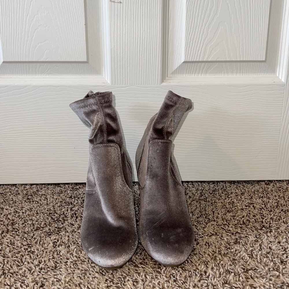 Francesca’s Booties, Suede texture